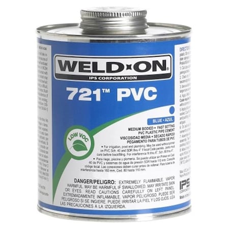 Ips Ips Corporation 10163 .5 Pint Blue 721 PVC Cement 10163